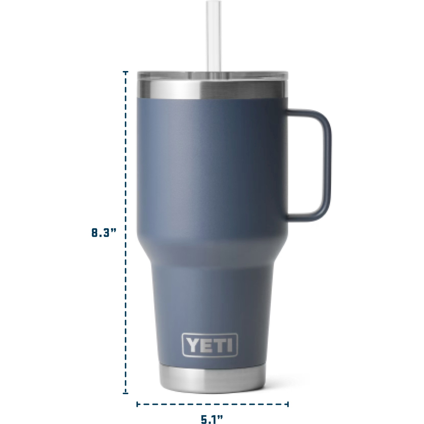 2026 YETI Rambler 35 Oz Straw Mug 70000002540 - Big Wave Blue